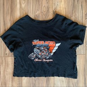 JOHN GALT SUPER MOTO CROP TOP